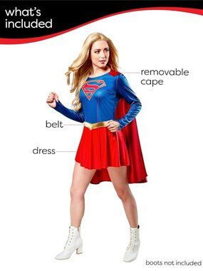 Supergirl Costume Dress for Adults